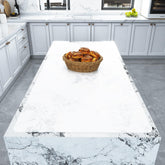 Warome front view of full 47x23 mat protecting countertop and reducing scratches