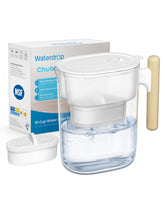 Waterdrop PT-04C front view showing clear pitcher and lid for refreshing filtered water