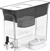 Waterdrop WFD-40L front view showing slim black dispenser and capacity markings for easy storage benefit