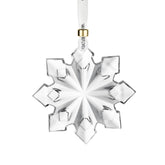 Waterford 2025 ornament front view showing starburst brilliance and festive sparkle
