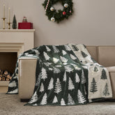 WDCOZY front view with green tree motifs adding festive decor benefits