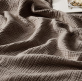 WDCOZY blanket front view showing size and neutral color for stylish bedding