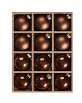 WDS WONDROUS front view brown glass ornament showing warm finish and elegance