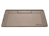 WeatherTech front view of tan SinkMat showing raised lip and full tray protection