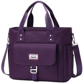 Weitars front view of lunch bag showing pockets and zip for organized carrying