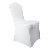 WELMATCH front packaging showing 12 white chair covers and pack benefit