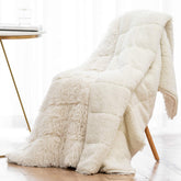 Wemore front view twin plush blanket shows cozy styling and visual comfort
