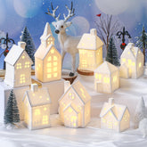 Wesiti front view of arranged village showcasing complete set and cohesive style