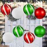 Wettarn front packaging showing eight large 6-inch ornaments and festive colors