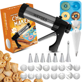WEYDEA front packaging shot showing complete churro maker kit and accessories benefit: gift-ready