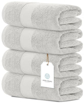 White Classic front packaging showing four plush hotel-style towels