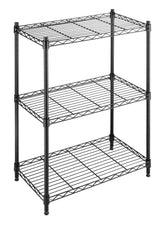Whitmor front view showing assembled shelving and organization benefit