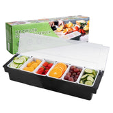 WICHEMI caddy front view showing organized trays and compact profile benefit