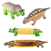 Wiosi dinosaur holders front view showing pair and colors for fun grip