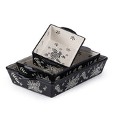 Wisenvoy front view of ceramic casserole showing oven-safe design and attractive finish