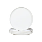 WishDeco front view of white dinner plate highlighting elegant simplicity