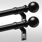 Wolistsa front packaging showing two adjustable rods and included hardware for quick setup
