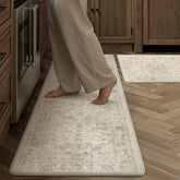 WondRg beige mats front view showing vintage look and protective benefit