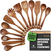 Woodenhouse 13-piece set front view showing complete utensil collection and organized layout