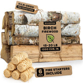 Woodover front packaging showing bundle and bright flame benefit