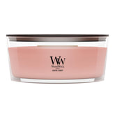 WoodWick(ウッドウィック) front ellipse candle showing coastal scent and elegant shape