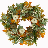 WreathDream front door wreath creating warm curb appeal