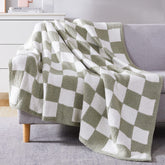 WRENSONGE front view showing checkered blanket and cozy style