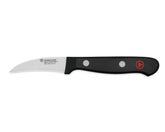 Wüsthof front view of peeling knife showing balanced geometry and control