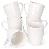 xihihiaa front view of six white mugs showing clean minimalist benefit