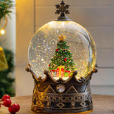 Xindian front view showing lit globe and festive scene for table display