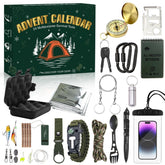 XPQKDC calendar front packaging showing 24-day survival gift set benefit: easy gifting