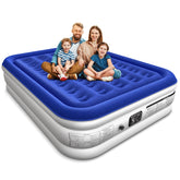 Xsleep queen air mattress front view showing full-size comfort and quick setup