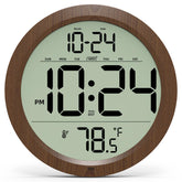 XUANZIT front display showing large digits and warm wood finish for easy reading