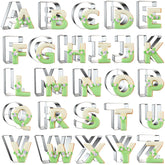 Xzhloym front packaging showing full 26-letter set for easy selection
