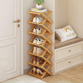 XZXWZX front view full rack showing organized shoes and space savings