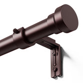 YaFex front view of full-length curtain rod showing clean silhouette and stability