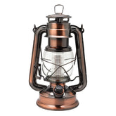 YAKii front view copper lantern showing vintage style and warm ambience