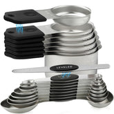 YAMOLIN front view of full 15-piece set showing compact storage and organization benefits
