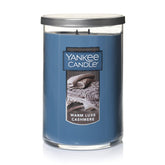 Yankee Candle front tumbler view showing warm luxe cashmere and elegant presentation benefit