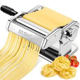 YASHE front view of stainless steel pasta maker showing robust build and stability