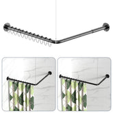 YASONIC front view of black L-shaped rod showing sleek design and durability