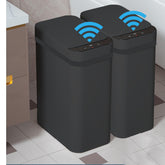 Yatmung touchless trash can front view showing compact design and space-saving benefit