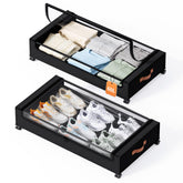 Yecaye front view of under bed storage showing organized space benefit
