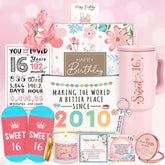 YENCHORN boxed Sweet 16 gift set presented beautifully for gifting