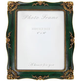 YEPOTUE front view of ornate green frame shows elegant display benefit