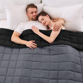 yescool front on bed showing full king-size coverage and calm sleeping benefit