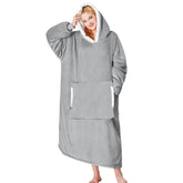 yescool front view of cloud hoodie showing oversized fit and cozy look
