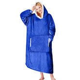 yescool front view showing oversized hoodie blanket for full coverage