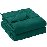 yescool king size dark green blanket front view showing full coverage and comfort