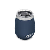 YETI Rambler 10 oz navy front view showing durable stainless steel and compact design benefit